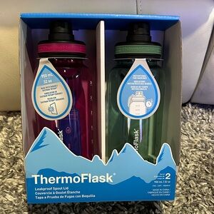 Water Bottle Set - Pink and Green